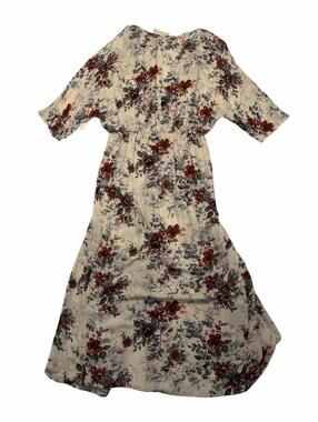 Hinge Nordstrom A-Line Maxi Dress Floral Beige Size M